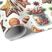 Frohe Weihnachten Piernokwe-Feiertage Geschenkpapier (Rolleneckpunkt)