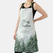 Frohe Weihnachten Pine Tree Forest Weihnachten Schürze (InSitu)