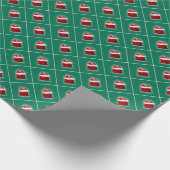 Frohe Weihnachten Pine Tree Green Template Geschen Geschenkpapier (Ecke)