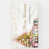 Frohe Weihnachten, Pine Tree Presents, String Ligh Banner (Vertikal)