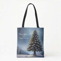Frohe Weihnachten Pine Tree Snowflake Winterurlaub