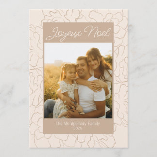 Frohe Weihnachten Pinecone Floral Familienfoto