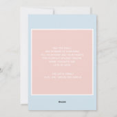 Frohe Weihnachten Pink Baby Blue Twin (Rückseite)