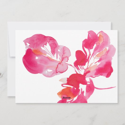 Frohe Weihnachten Pink Bold botanisch (Rückseite)