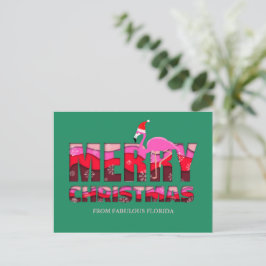 Frohe Weihnachten Pink Flamingo Custom