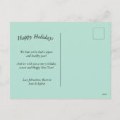 Frohe Weihnachten Pink Flamingo Custom (Rückseite)