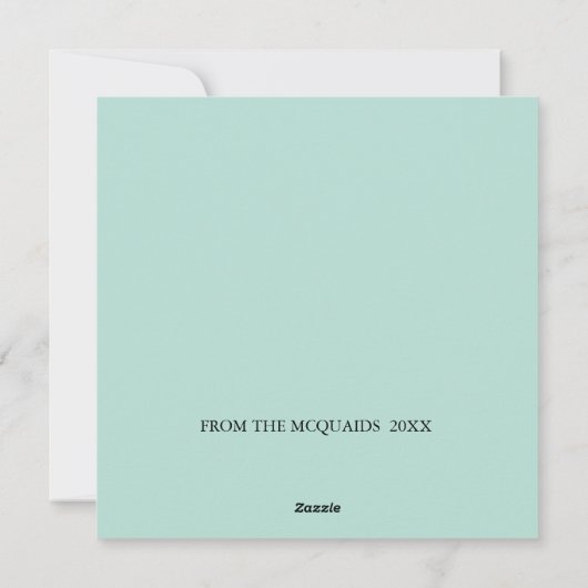 Frohe Weihnachten Pink Flamingo Custom Holiday (Rückseite)