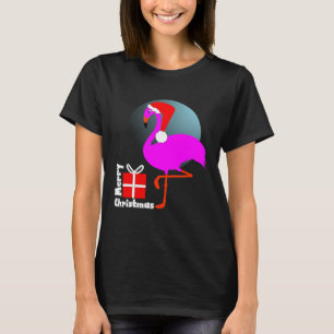 Frohe Weihnachten Pink Flamingo Niedlich Trendy Gr T-Shirt