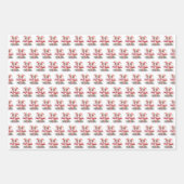 Frohe Weihnachten Pink Flamingos Geschenkpapier Set (Vorderseite 3)