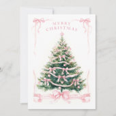 Frohe Weihnachten Pink Green (Vorderseite)