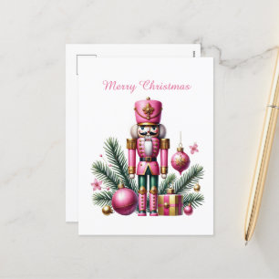 Frohe Weihnachten Pink Nutcracker