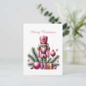 Frohe Weihnachten Pink Nutcracker (Stehend Vorderseite)