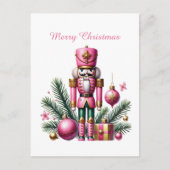 Frohe Weihnachten Pink Nutcracker (Vorderseite)