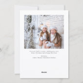 Frohe Weihnachten Pink Ribbon Tree Foto (Rückseite)