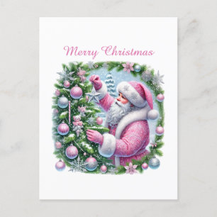 Frohe Weihnachten Pink Santa
