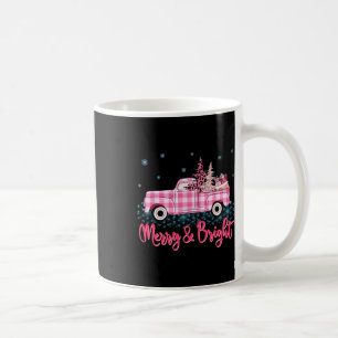 Frohe Weihnachten Pinker Leopard LKW Baum Lustiges Kaffeetasse