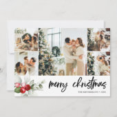 Frohe Weihnachten Pinselschrift Red Berry Holiday (Vorderseite)