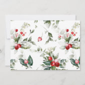 Frohe Weihnachten Pinselschrift Red Berry Holiday  (Rückseite)