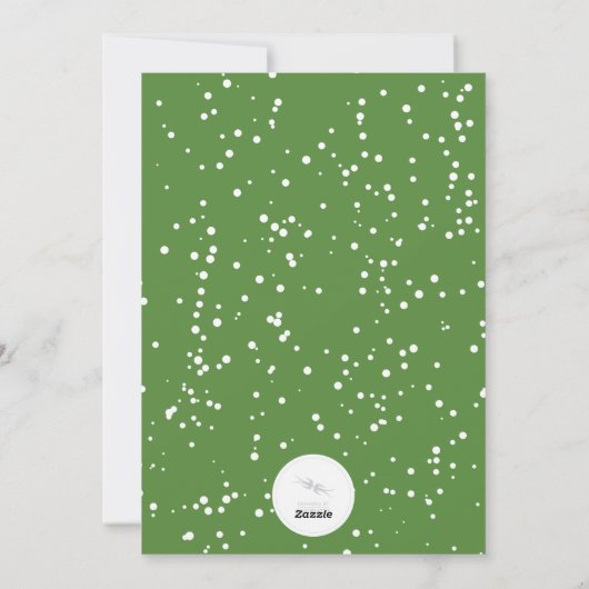 Frohe Weihnachten Pinselschrift Tree Red Cutout Fo (Rückseite)