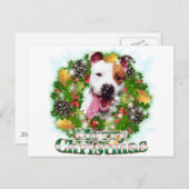 Frohe Weihnachten Pitbull (Vorne/Hinten)
