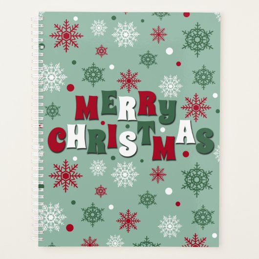 Frohe Weihnachten Planer (Vorderseite)