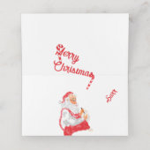 : Frohe Weihnachten Platzkarte (Innenseite Aufgefaltet)