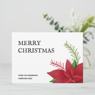 Frohe Weihnachten Poinsettia