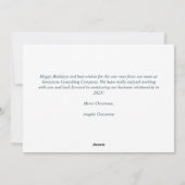 Frohe Weihnachten Poinsettia Floral Custom Company (Rückseite)