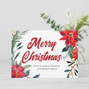 Frohe Weihnachten Poinsettia Floral Custom Company
