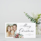 Frohe Weihnachten Poinsettia Holiday Bouquet (Stehend Vorderseite)