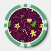 Frohe Weihnachten Poker Chips (Vorderseite)