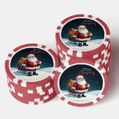 Frohe Weihnachten Pokerchips (Stapel)