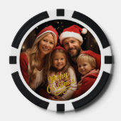 Frohe Weihnachten Pokerchips (Vorderseite)