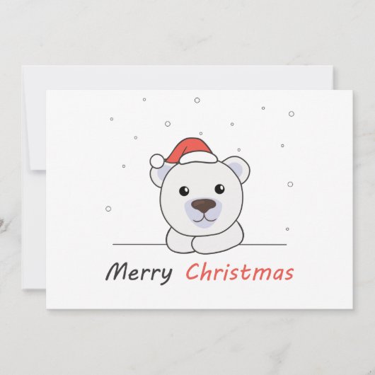 Frohe Weihnachten Polar Bären Schnee Soft Night St (Vorderseite)