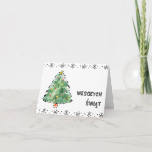 Frohe Weihnachten Polnische Weihnachten Karte