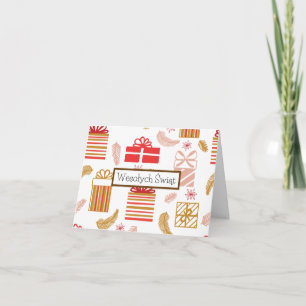 Frohe Weihnachten, Polnische Weihnachtskarte  Karte