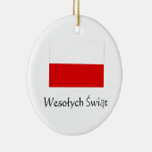 Frohe Weihnachten Polnischer Ornament (Rechts)
