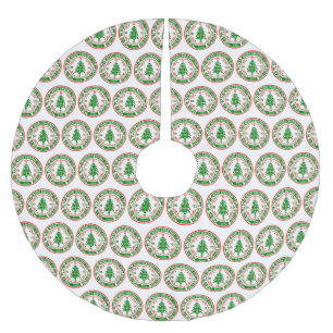 Frohe Weihnachten Polyester Weihnachtsbaumdecke