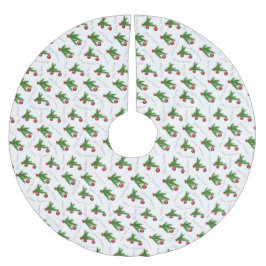 Frohe Weihnachten Polyester Weihnachtsbaumdecke