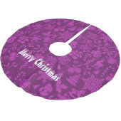 Frohe Weihnachten Polyester Weihnachtsbaumdecke (Schrägansicht)