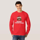 Frohe Weihnachten Poo Emoji T - Shirt (Vorne ganz)