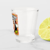 Frohe Weihnachten Pop-Art-Shotglas Schnapsglas (Rechts)