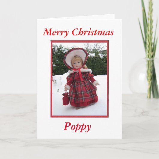 Frohe Weihnachten Poppy (Vorderseite)