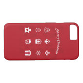 Frohe Weihnachten Popular Icons Set Case-Mate iPhone Hülle (Rückseite (Horizontal))