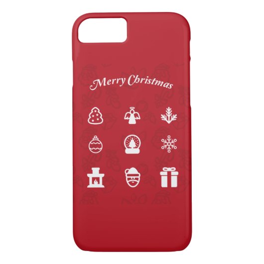 Frohe Weihnachten Popular Icons Set Case-Mate iPhone Hülle (Rückseite)