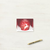 Frohe Weihnachten Post-it Klebezettel (Auf Schreibtisch)