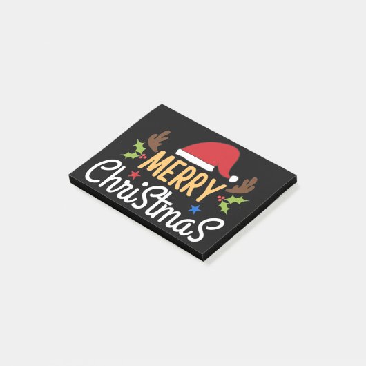 Frohe Weihnachten Post-it Klebezettel (angewinkelt)