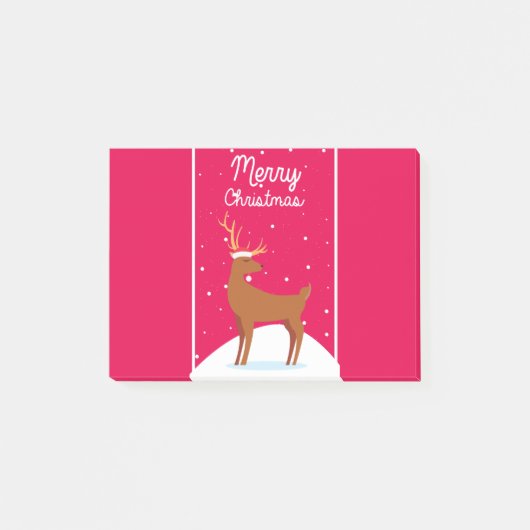 Frohe Weihnachten Post-it Klebezettel (Vorderseite)