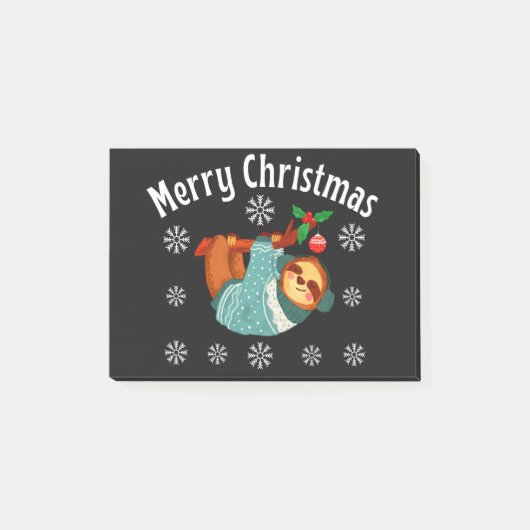 Frohe Weihnachten Post-it Klebezettel (Vorderseite)