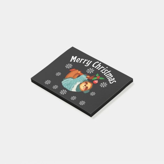 Frohe Weihnachten Post-it Klebezettel (angewinkelt)